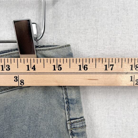 BAYRUE Summer Straight Pants Men 31 Retro Light Blue Wash Jeans Soft Relaxed NEW - Picture 12 of 14